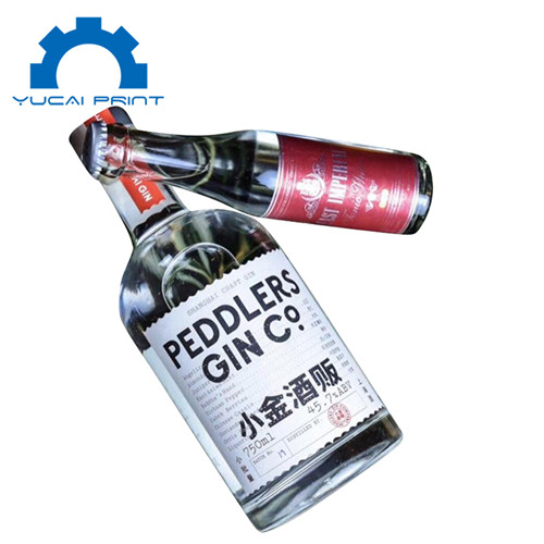 private food paper label water bottle
